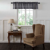 Annie Black Buffalo Check Valance-Lange General Store