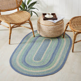 Sea Glass Collection Braided Rugs - Oval-Lange General Store