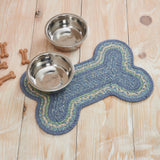 Sea Glass Dog Bone Braided Rug - Lange General Store