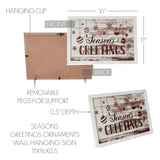 Season's Greetings Ornaments Wall Hanging Sign-Lange General Store