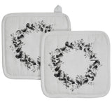 Serene Haven Eucalyptus Pot Holder Set of 2-Lange General Store