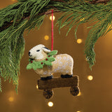 Sheep Felt Ornament Set of 4-Lange General Store