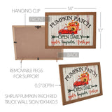 Shiplap Pumpkin Patch Red Truck Wall Sign-Lange General Store