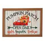 Shiplap Pumpkin Patch Red Truck Wall Sign-Lange General Store