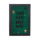 Silent Night Holy Night Framed Wall Hanging Sign-Lange General Store