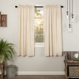 Simple Life Flax Natural Short Panel Curtains-Lange General Store