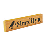 Simplify Prim Stars Raven Sign-Lange General Store