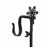 Snowflake Iron Vertical Adjustable Stocking Hanger-Lange General Store