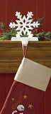 Snowflake Stocking Hanger - White-Lange General Store