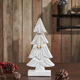 Snowy Tree Textured Wooden White-Lange General Store