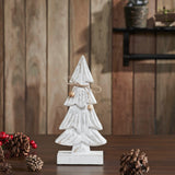 Snowy Tree Textured Wooden White-Lange General Store