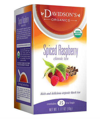 Spiced Raspberry Organic Tea 25 Bag Box-Lange General Store