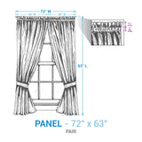 Stanton Dusk Short Panel Curtains-Lange General Store
