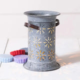 Starburst Wax Warmer in Weathered Zinc-Lange General Store