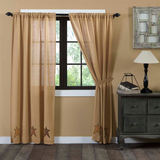 Stratton Burlap Panel Curtains-Lange General Store