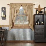 Stratton Burlap Prairie Curtains-Lange General Store