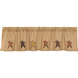 Stratton Burlap Valance-Lange General Store