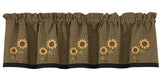 Sunflower Check Valance-Lange General Store