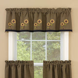 Sunflower Check Valance-Lange General Store