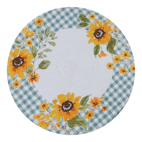 Sunflowers Forever Braided Placemat-Lange General Store