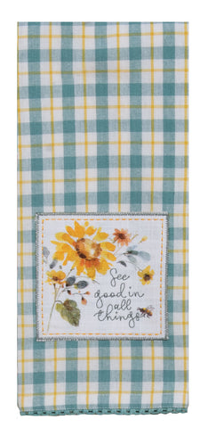 Sunflowers Forever Tea Towel-Lange General Store