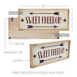 Sweet Freedom Wooden Sign-Lange General Store