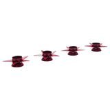 Tealight Holder Star Burgundy Set of 4-Lange General Store