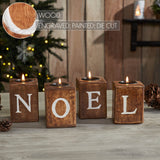 Tealight Holders NOEL Cube Set of 4-Lange General Store