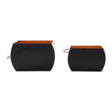 Tealight Holders Trick Or Treat Black Set of 2-Lange General Store