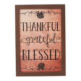 Thankful Grateful Blessed Wall Sign-Lange General Store