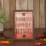 Thankful Grateful Blessed Wall Sign-Lange General Store