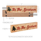 Tis The Season Block Sign-Lange General Store