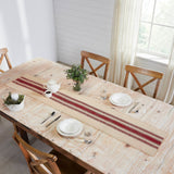 Vintage Burlap Red Stripe Table Runners-Lange General Store