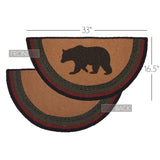 Wattsyn Bear Half Circle Rug-Lange General Store