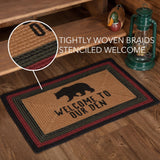 Wattsyn Bear Welcome Braided Rectangle Rug-Lange General Store