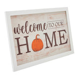 Welcome To Our Home Pumpkin Wall Sign-Lange General Store