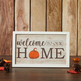 Welcome To Our Home Pumpkin Wall Sign-Lange General Store