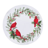 Winter Cardinal Braided Placemat-Lange General Store