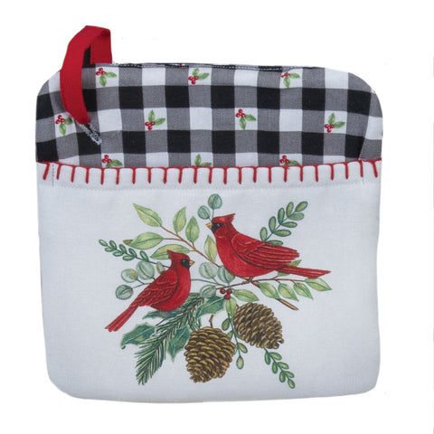 Winter Cardinal Pot Holder-Lange General Store