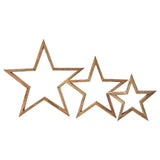 Wooden Nested Stars Natural 3-in-1-Lange General Store