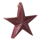 Wooden Star Ornament - Red-Lange General Store