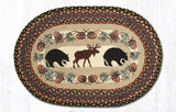 Woodland Bear and Moose Braided Rug-Lange General Store