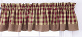 Yorktown Burgundy Valance-Lange General Store